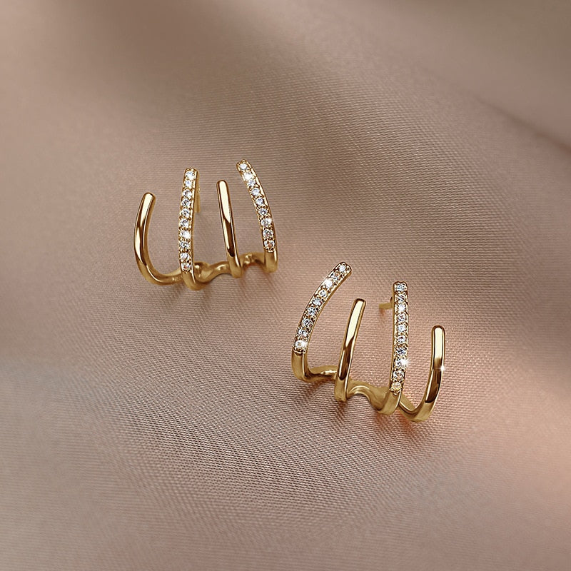 Claw Stud Wrap Earrings
