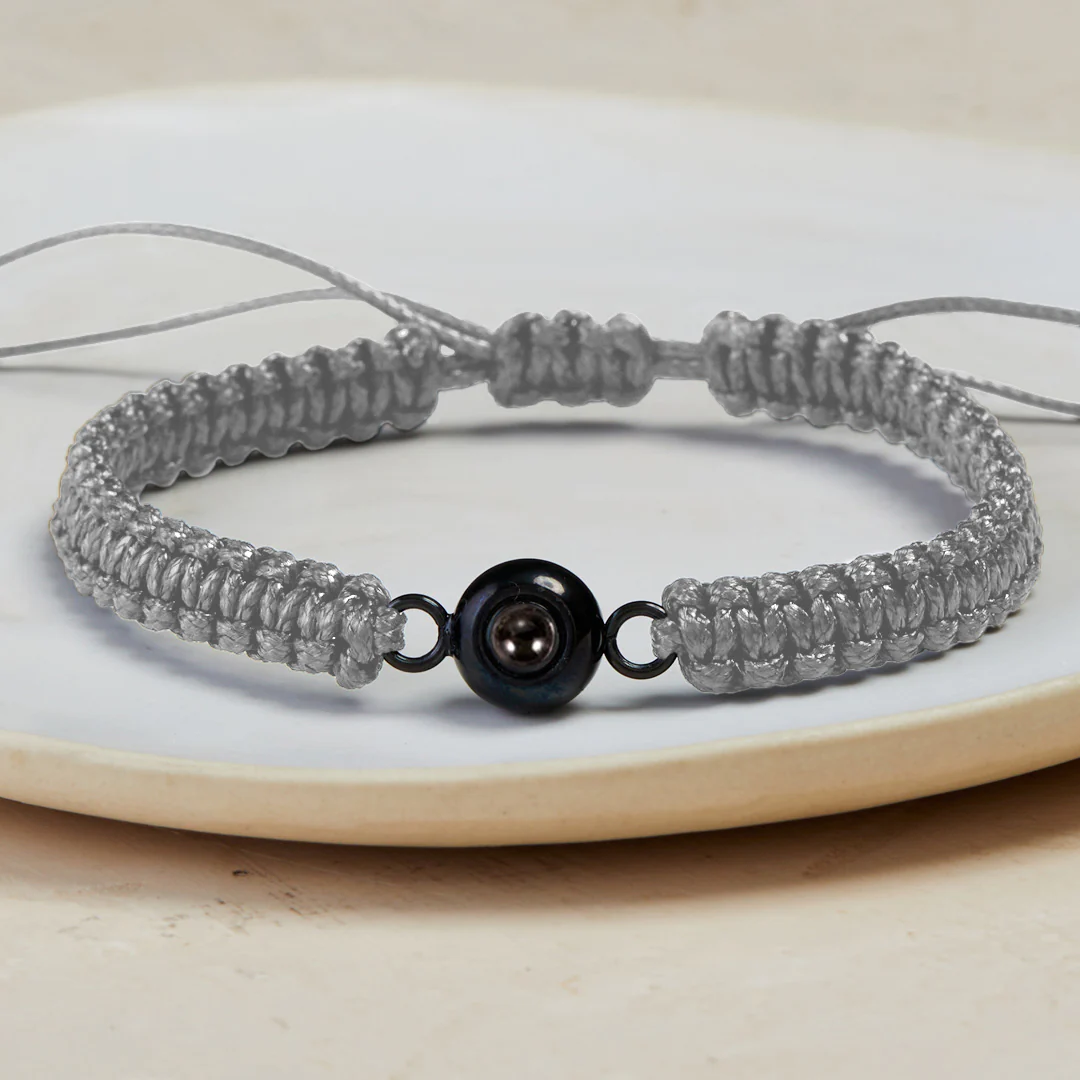 Personalized Braided Photo Bracelet