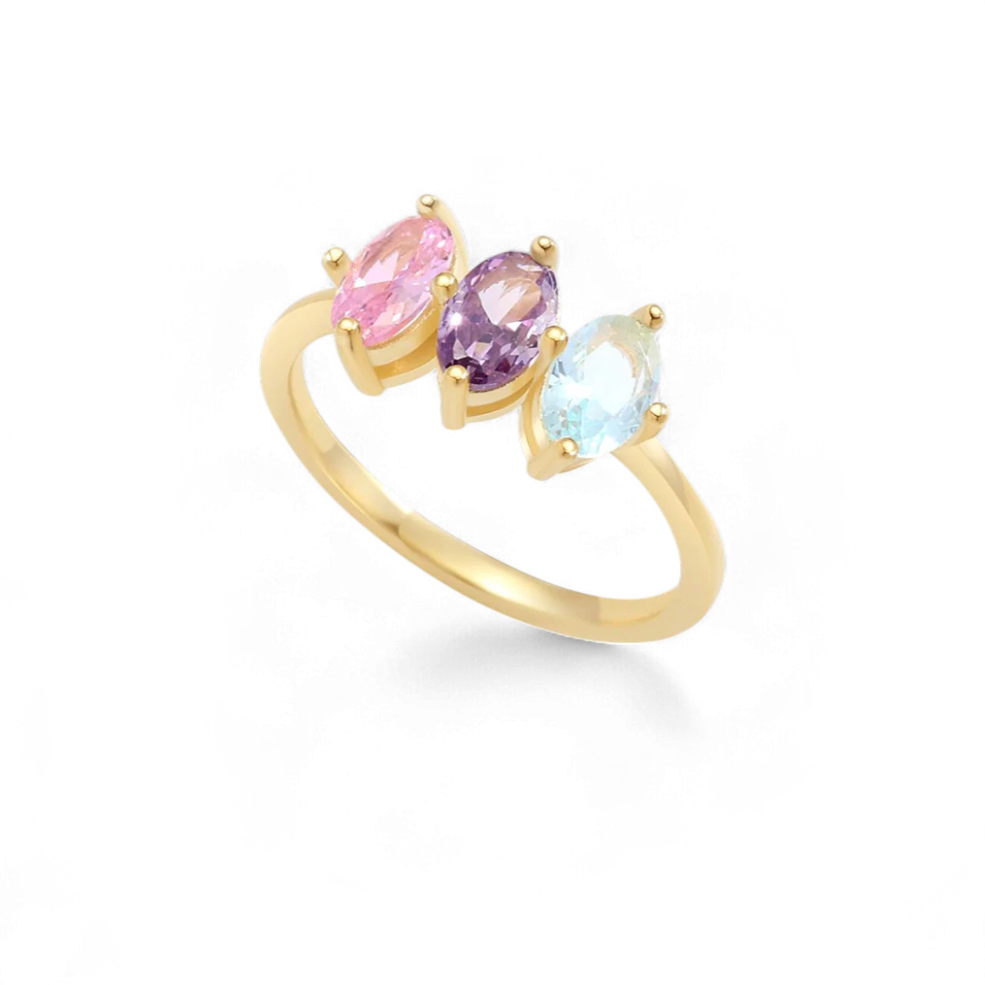 Birthstone Marquis-Cut Ring