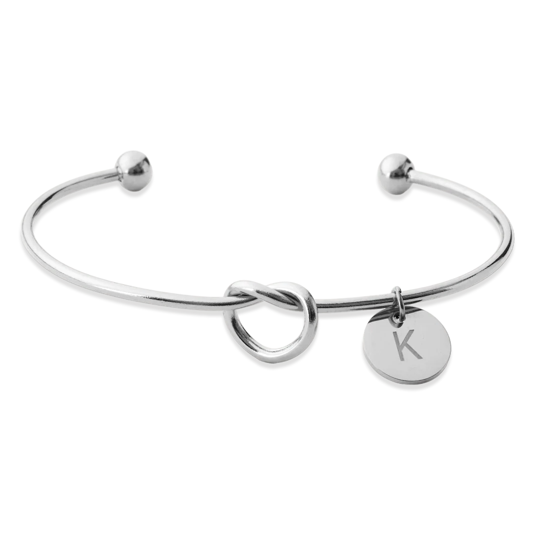 Personalized Tie the Knot Bracelet • Bridesmaid Gift Bracelet