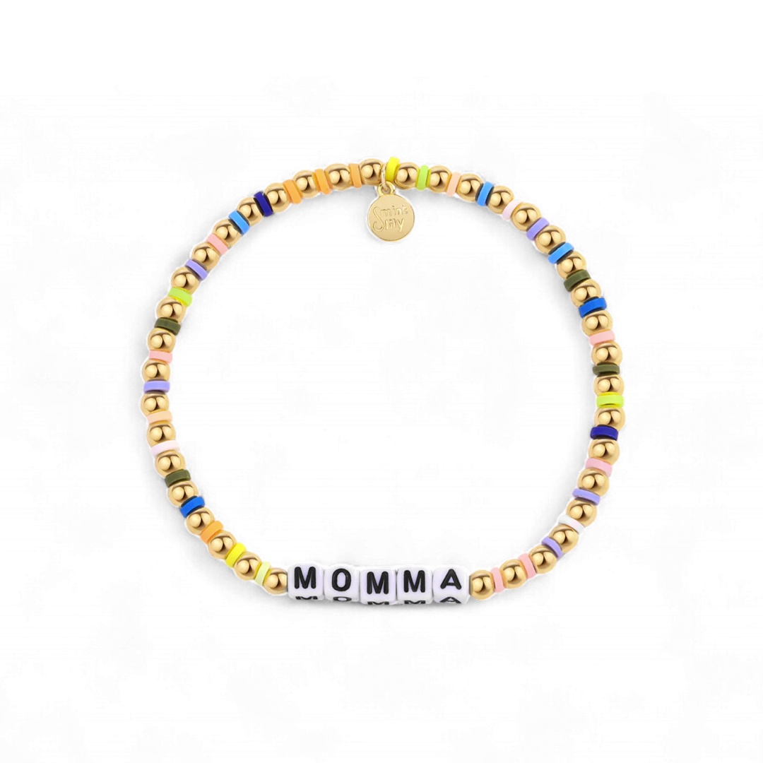 Custom Waterproof Gold Rainbow Beaded Friendship Bracelet