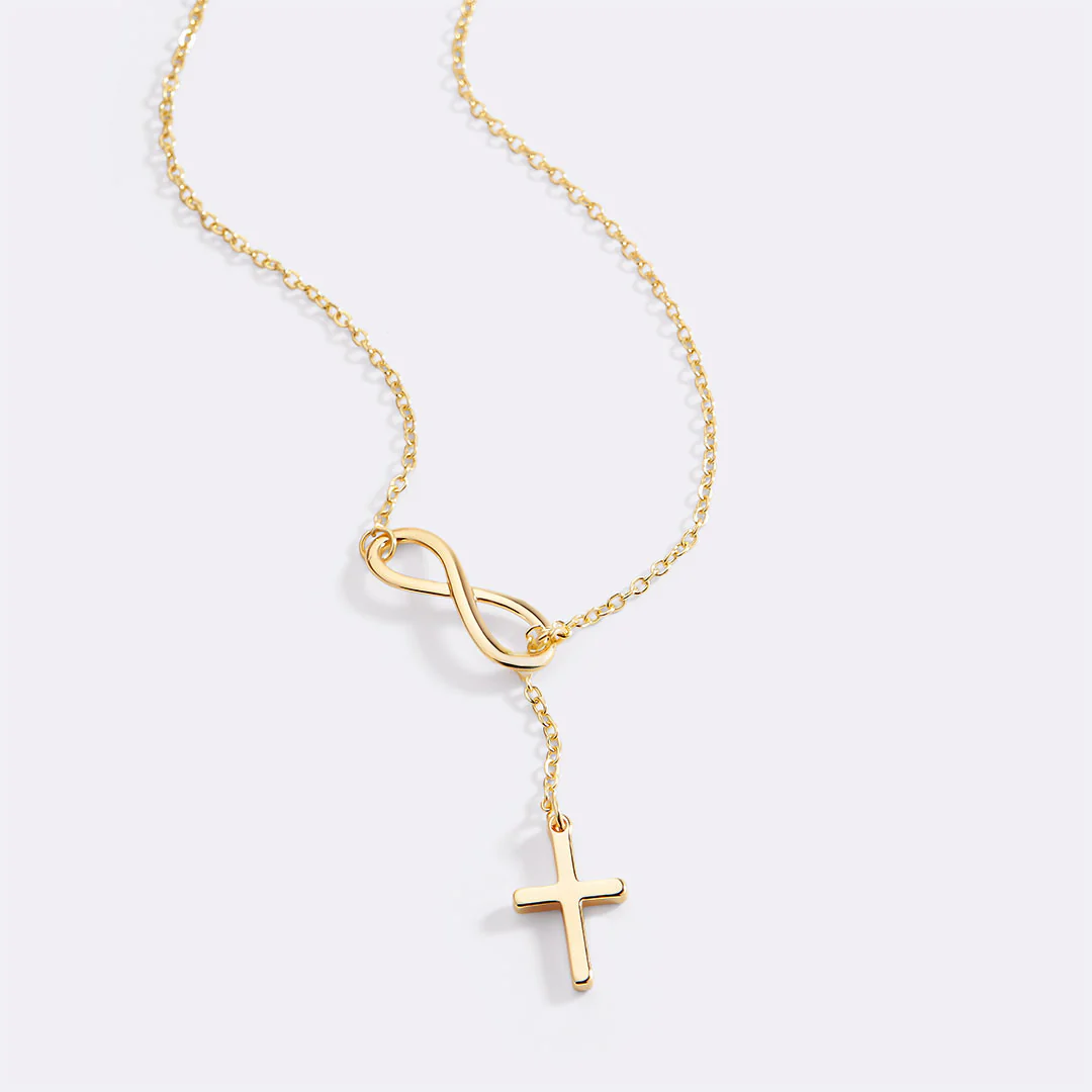 Infinity Cross Pendant Necklace