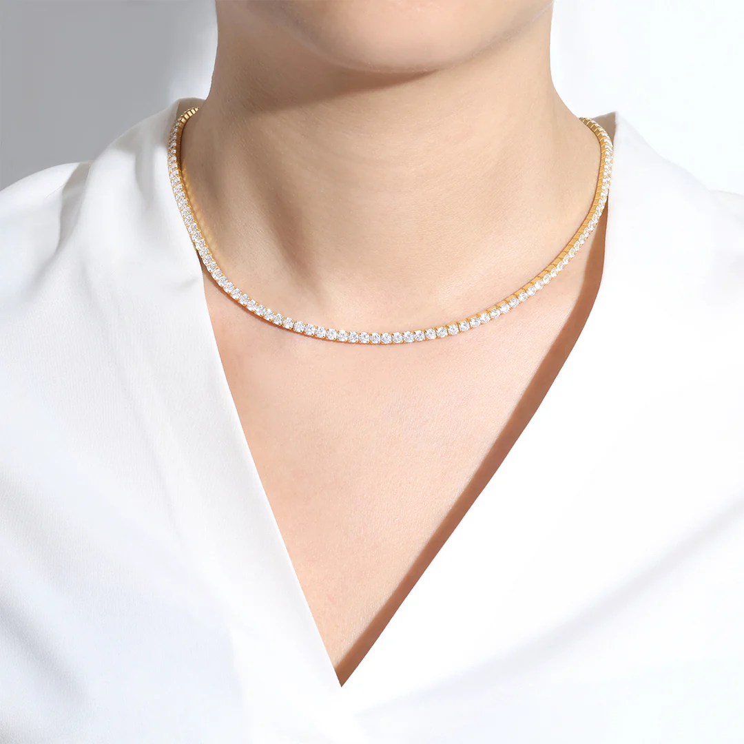 3mm Tennis Necklace