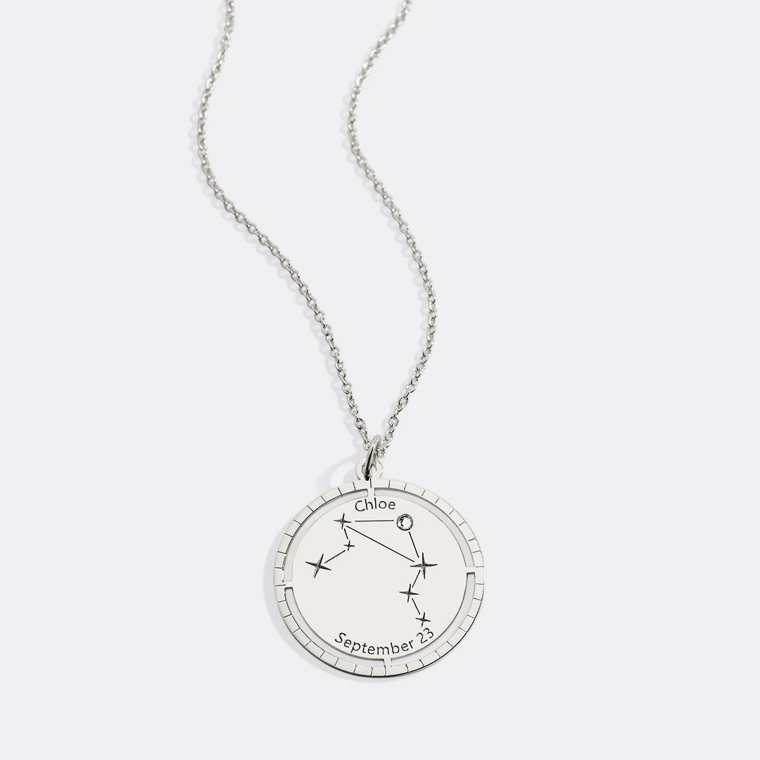 Personalized Constellation Pendant Necklace