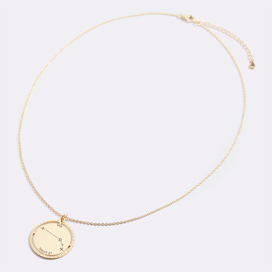 Personalized Constellation Pendant Necklace
