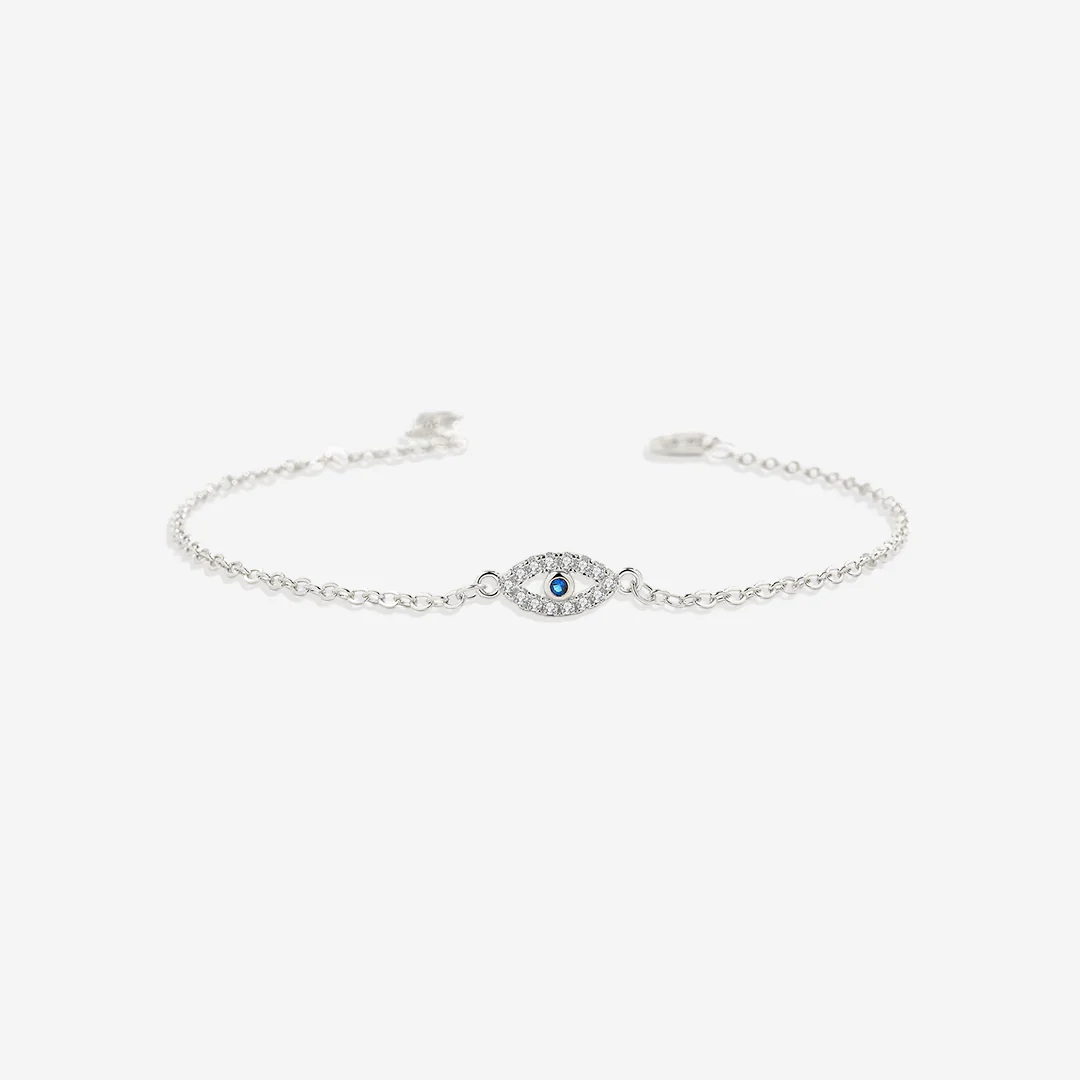 Dainty Evil Eye Charm Bracelet