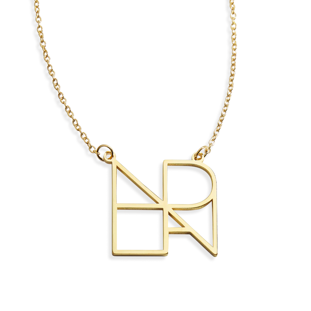 Minimalist Monogram Name Necklace
