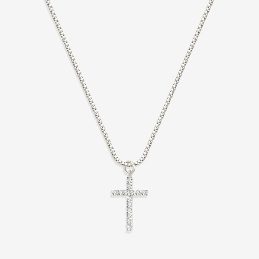 Pave Cross Necklace