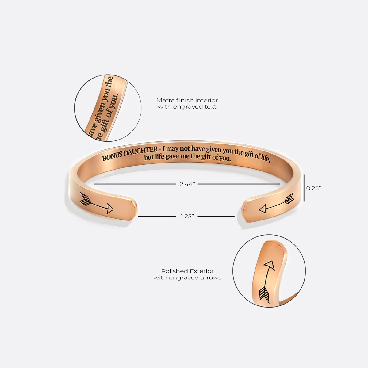 Bonus Daughter Cuff Bracelet