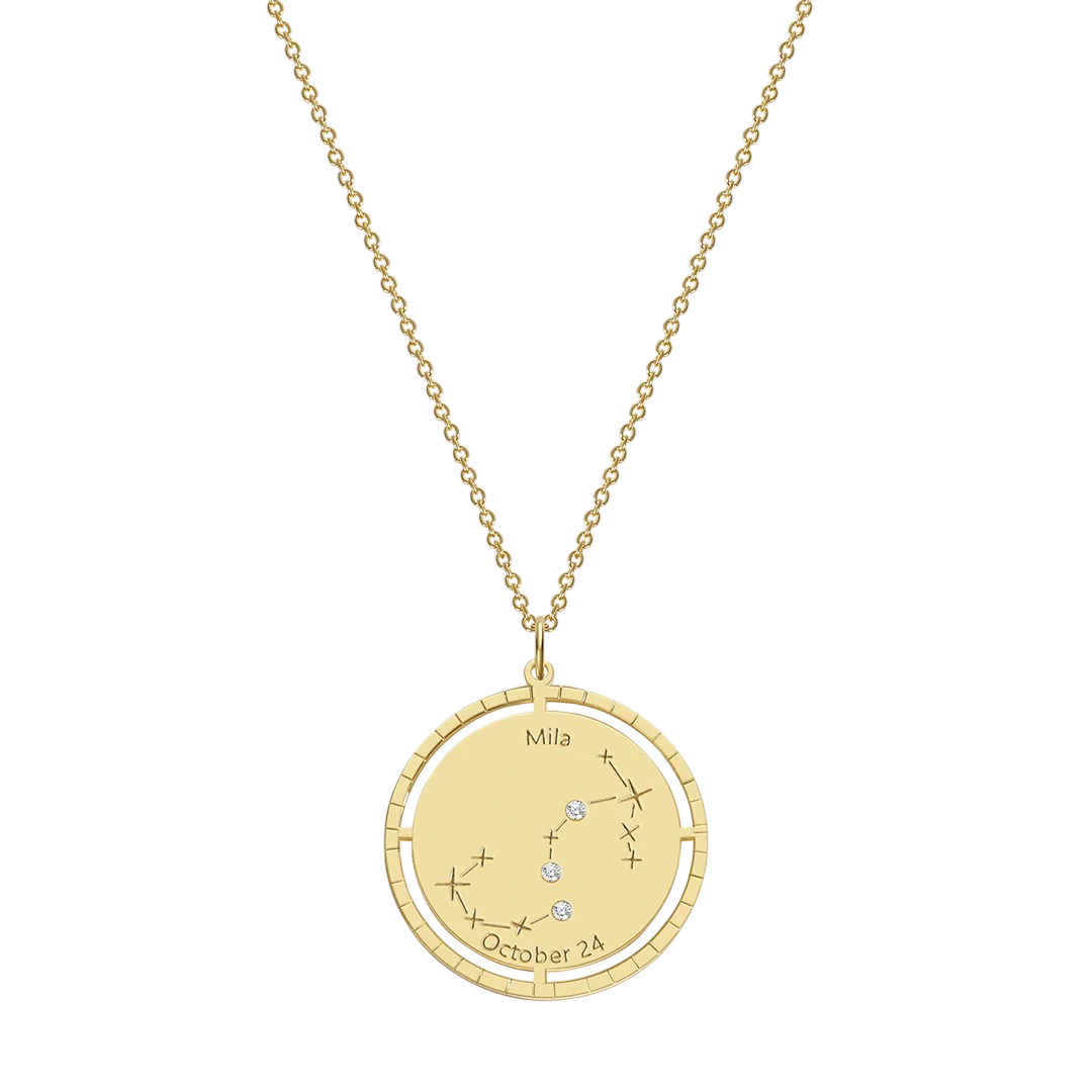 Personalized Constellation Pendant Necklace