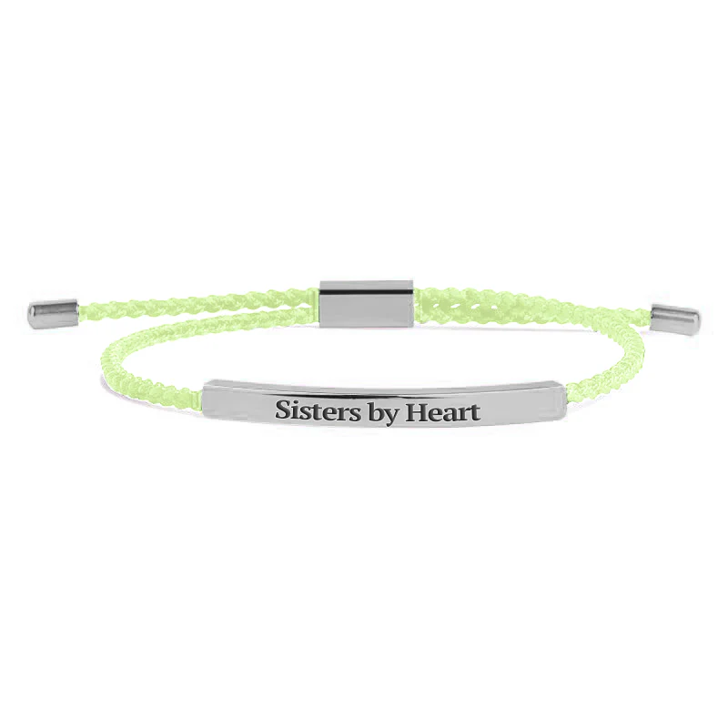Not Sisters By Blood But Sisters By Heart Inspire Bracelet