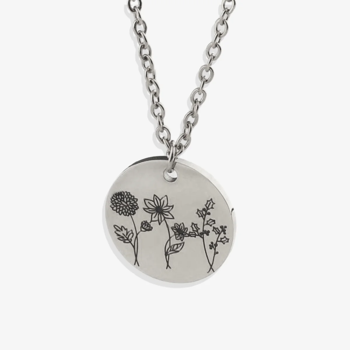 Birth Flower Bouquet Necklace
