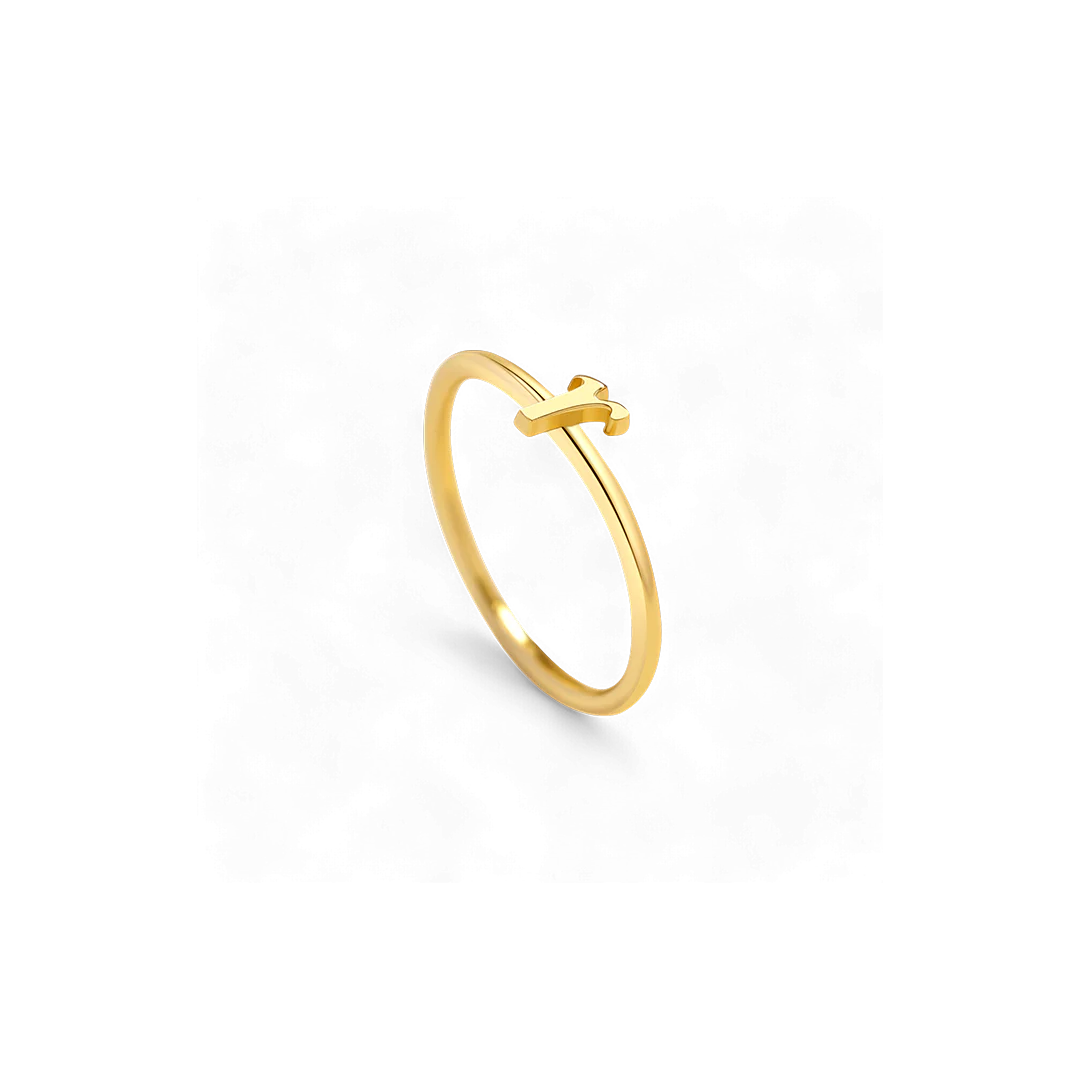 Dainty Stacking Letter Ring