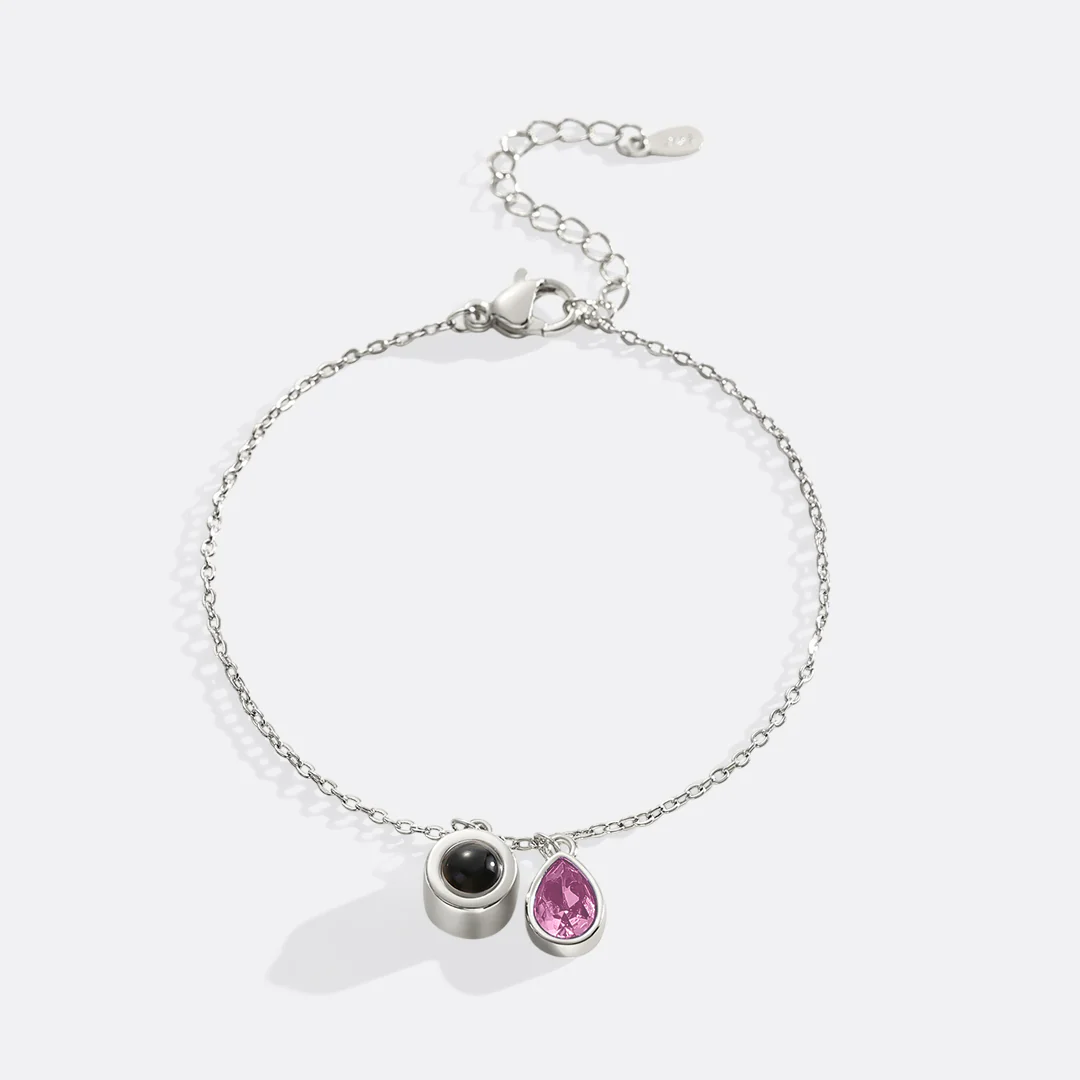 Birthstone Photo Bracelet