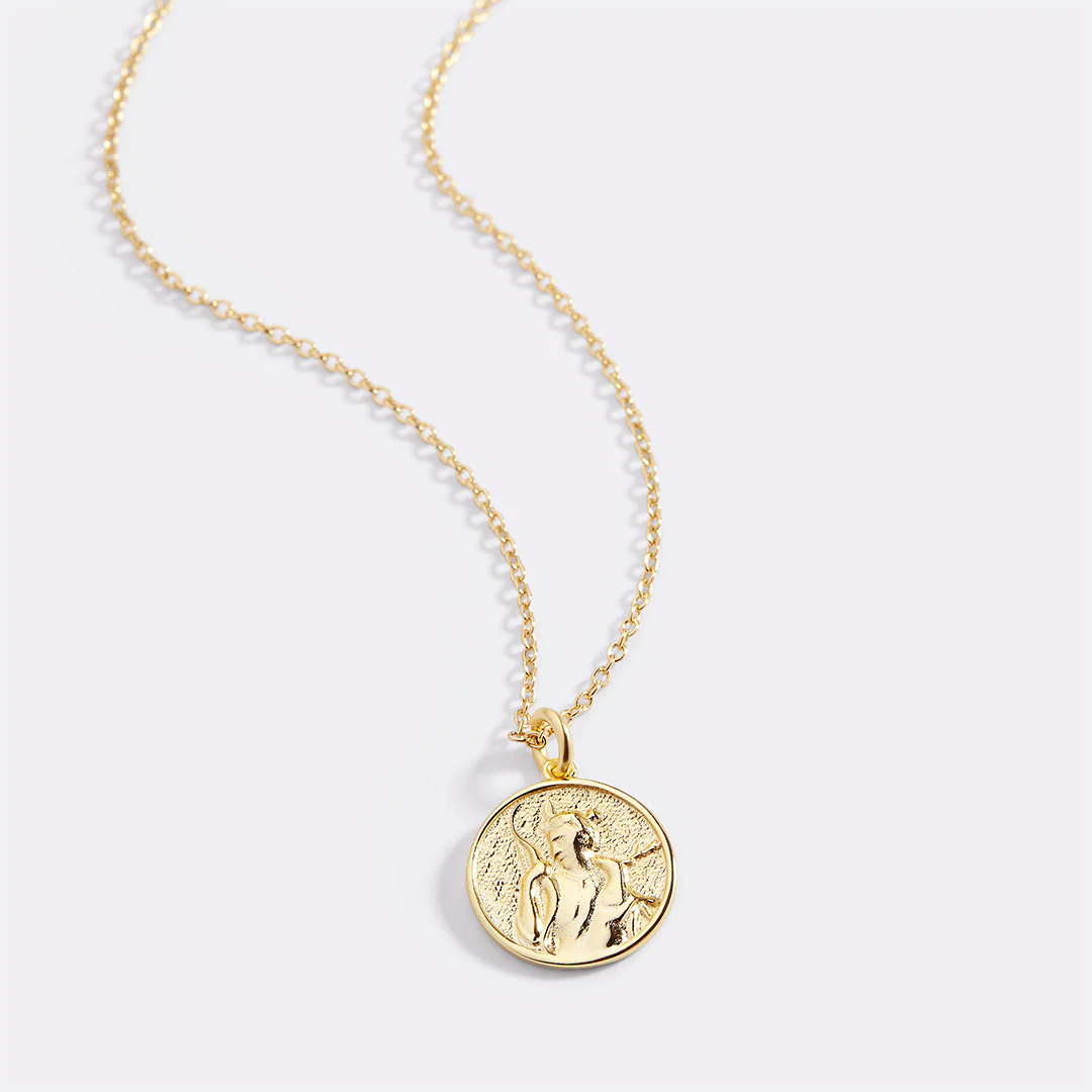 Greek Goddess Pendant Necklace