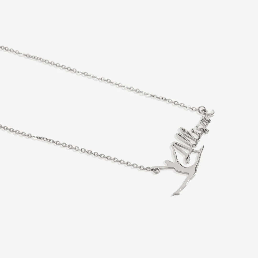 Custom Gymnast Name Pendant