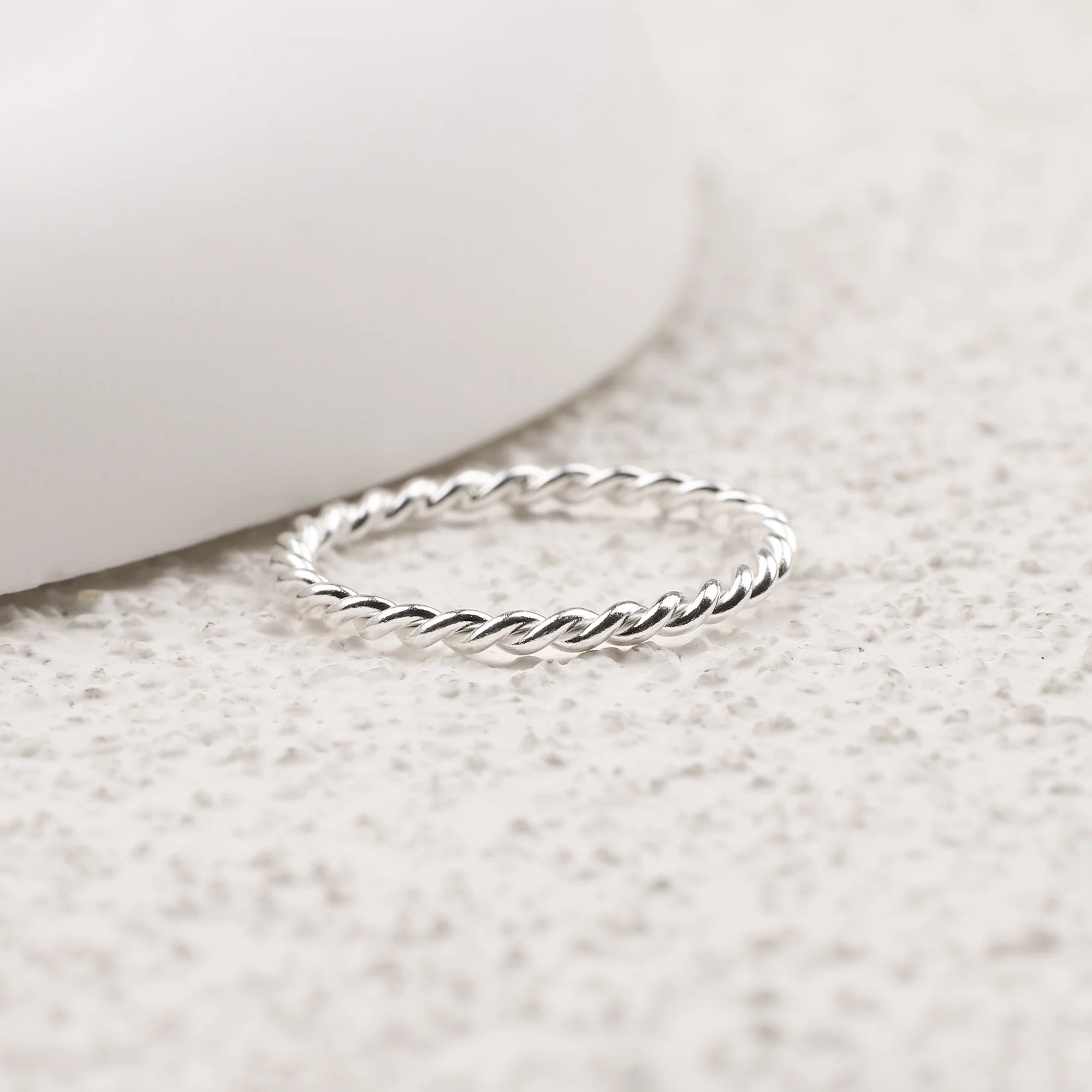 Dainty Braided Stacking Ring