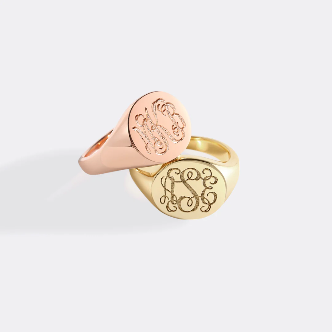 Eternity Monogram Signet Ring