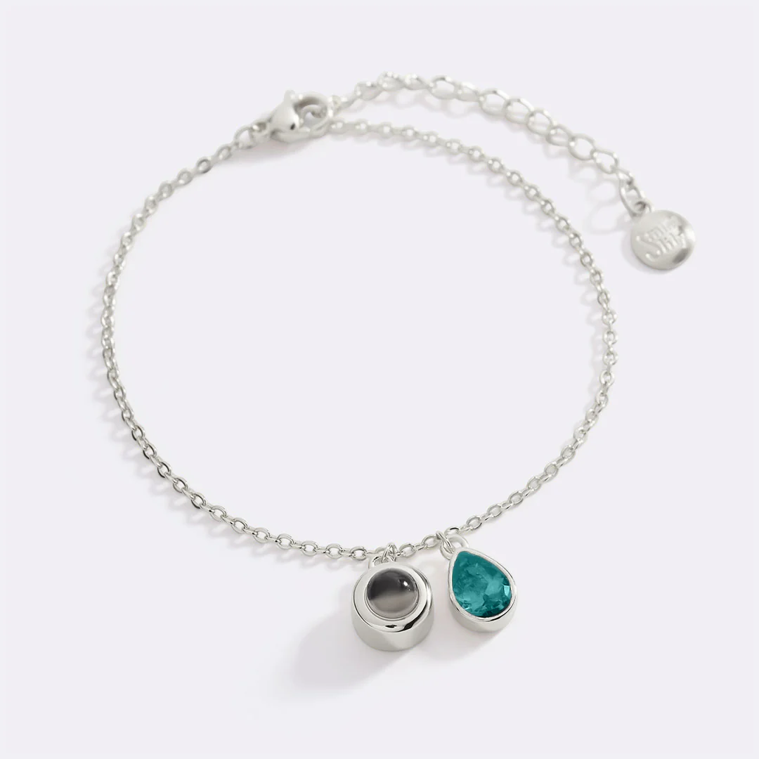 Birthstone Photo Bracelet