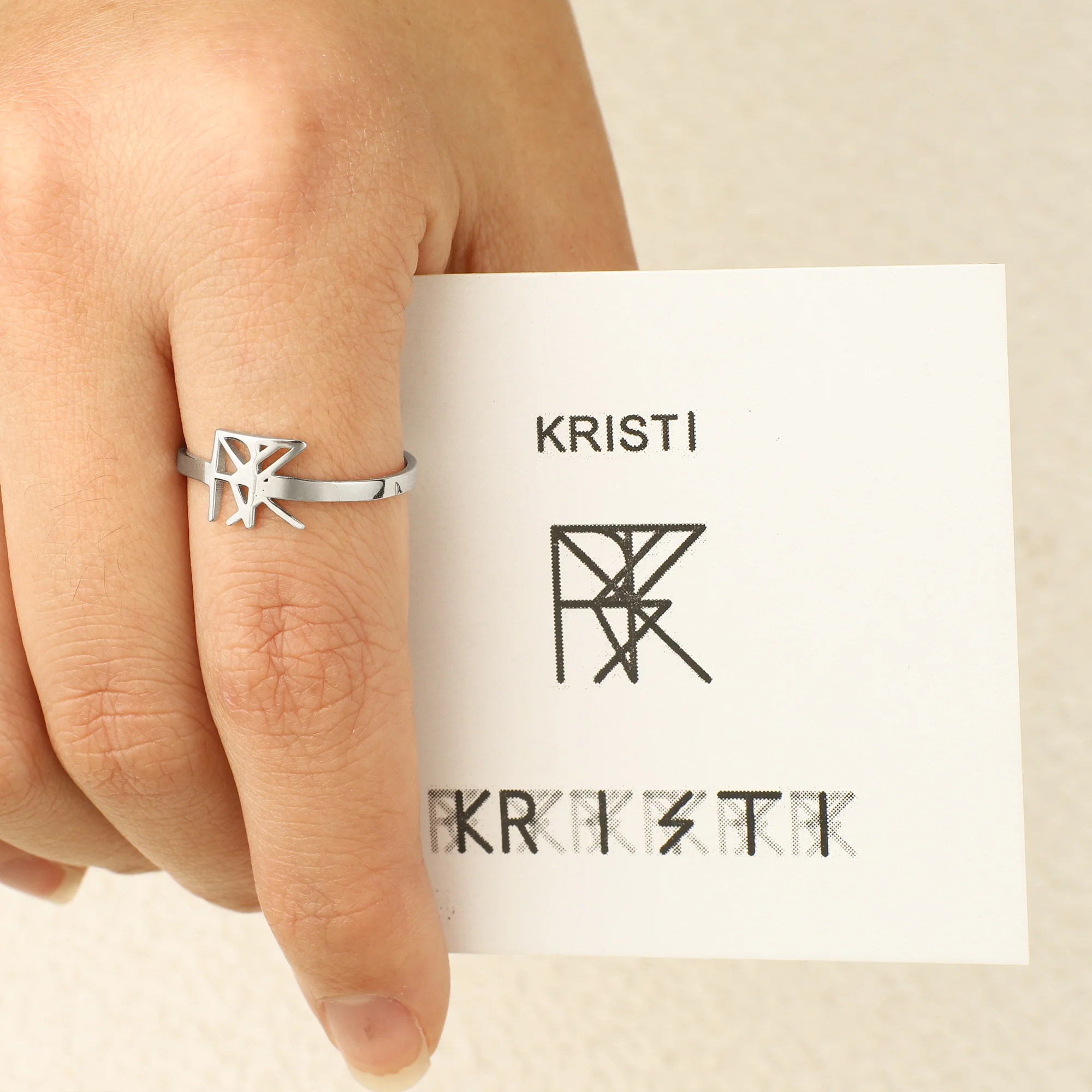 Monogram Name Ring