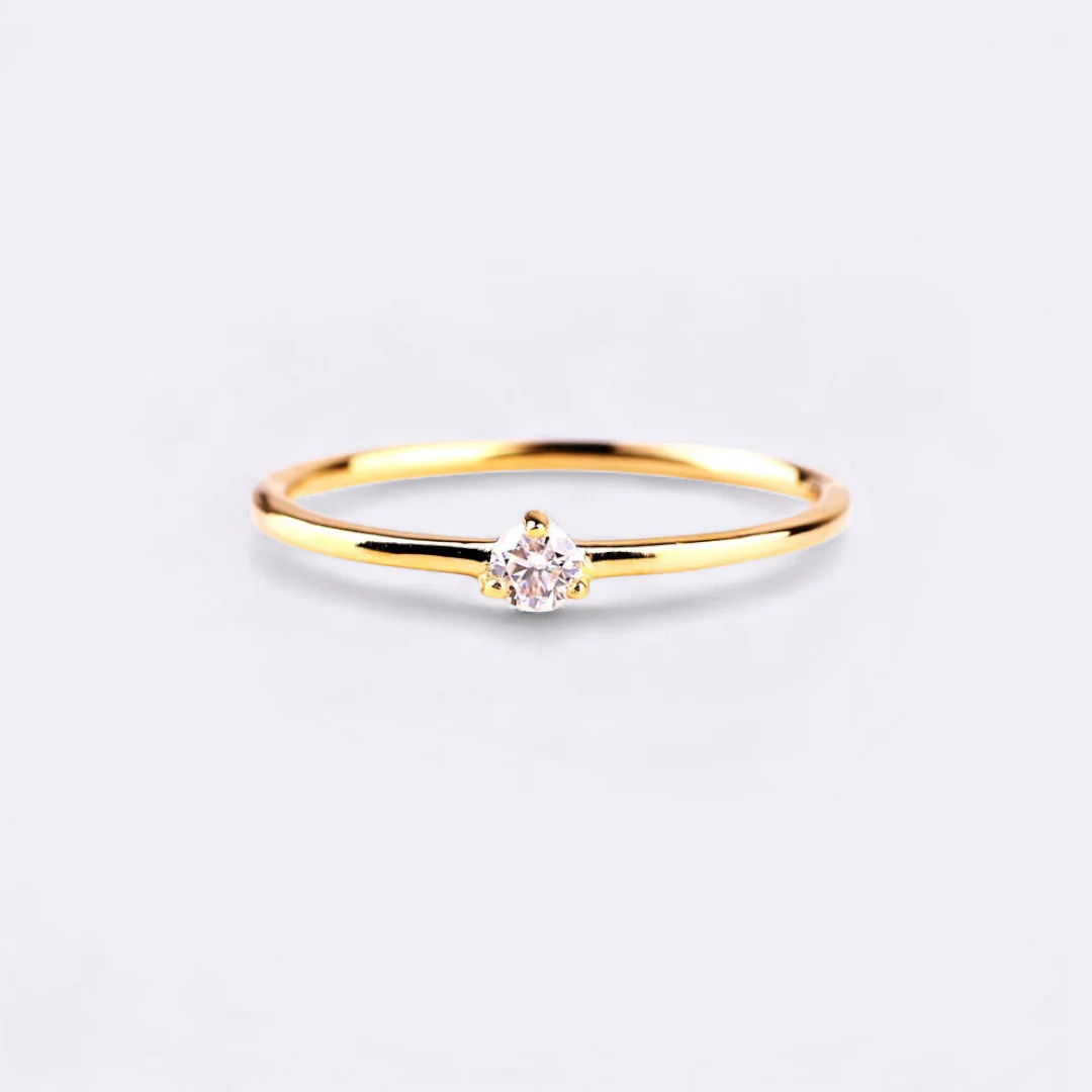 Tiny Diamond Ring