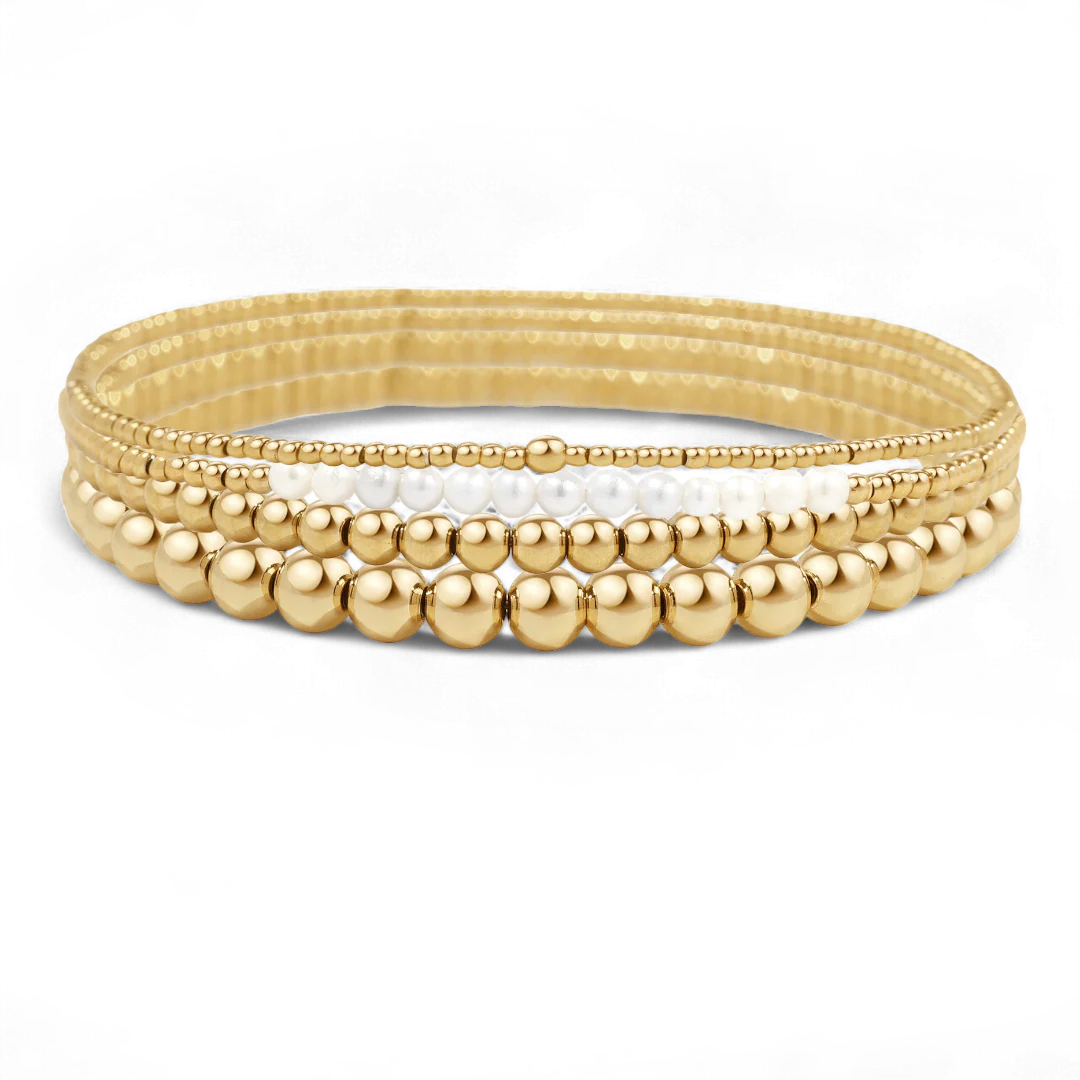 Everyday Pearl Bracelet Stacking Set