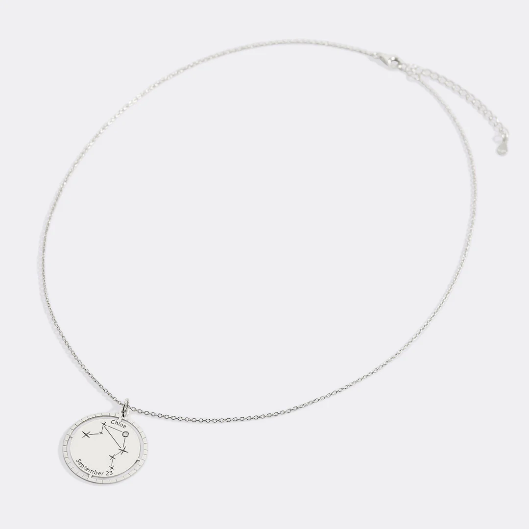 Personalized Constellation Pendant Necklace
