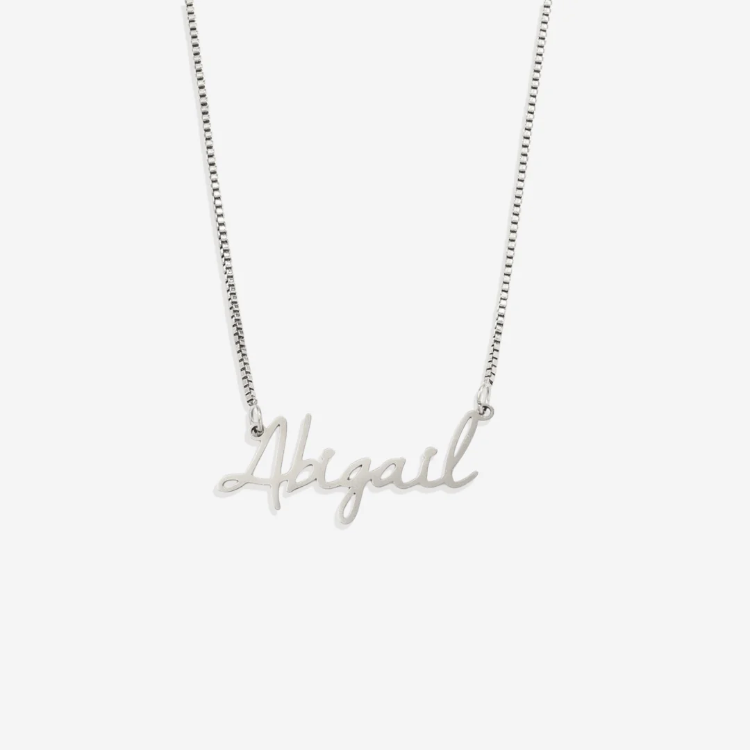 Fairy Name Necklace with Box Chain