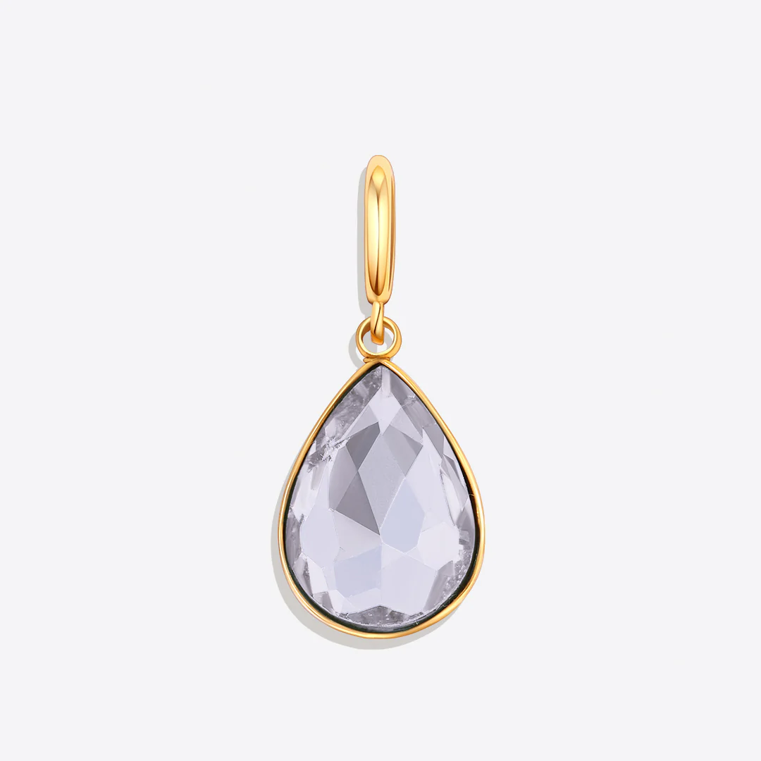 Teardrop Birthstone Charm