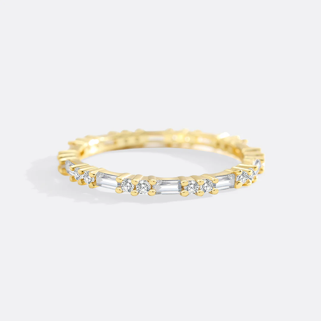 White Sapphire Stacking Ring