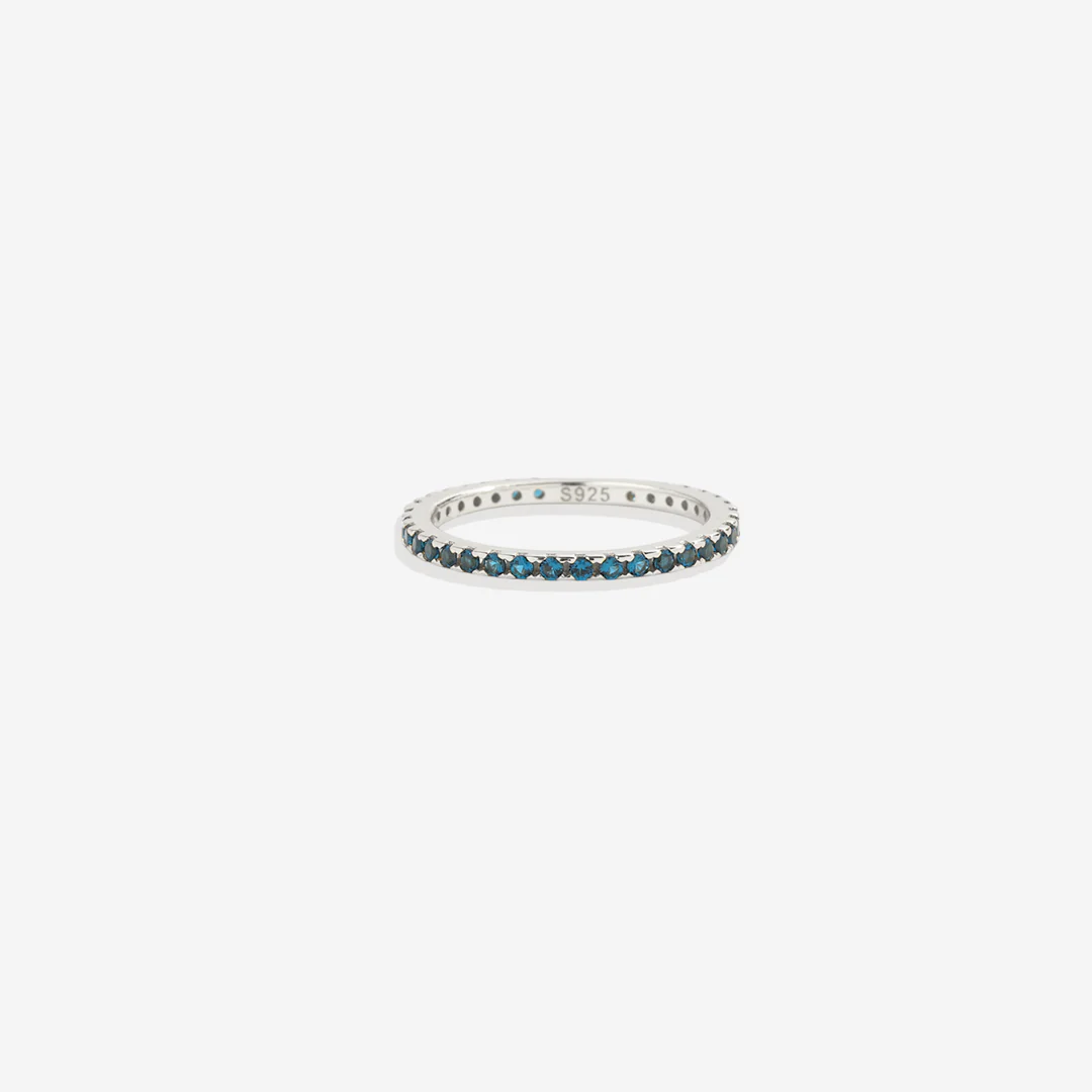 December Birthstone Eternity Stacking Ring