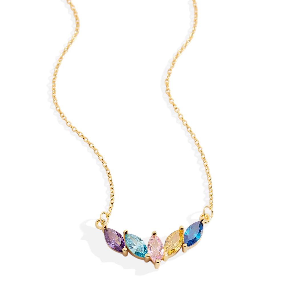 Elegant Family Birthstone Necklace