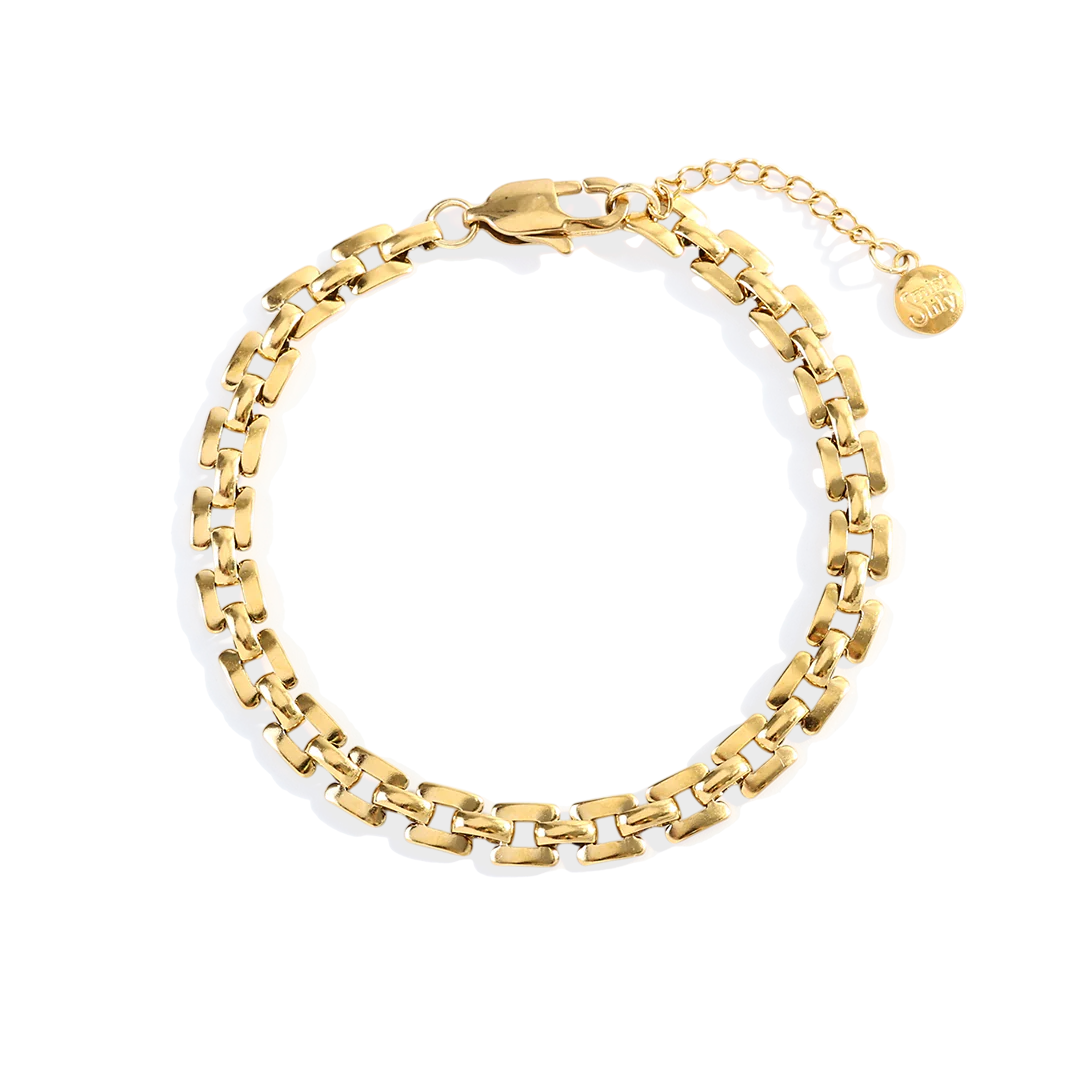 Timepiece Link Chain Bracelet