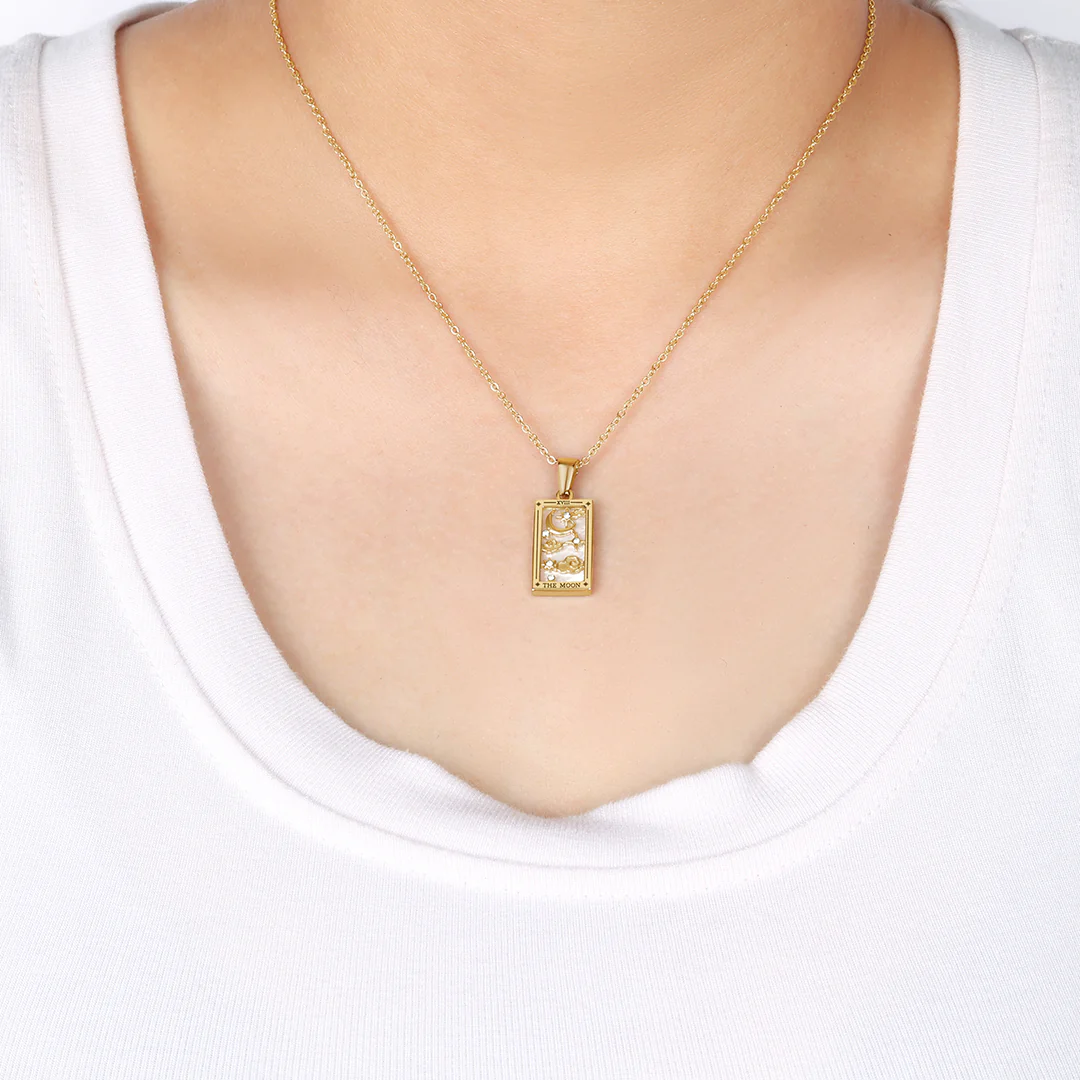The Moon Tarot Necklace