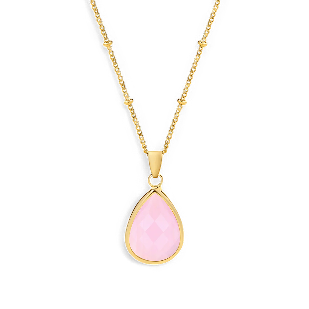 Birthstone Drop Pendant Necklace