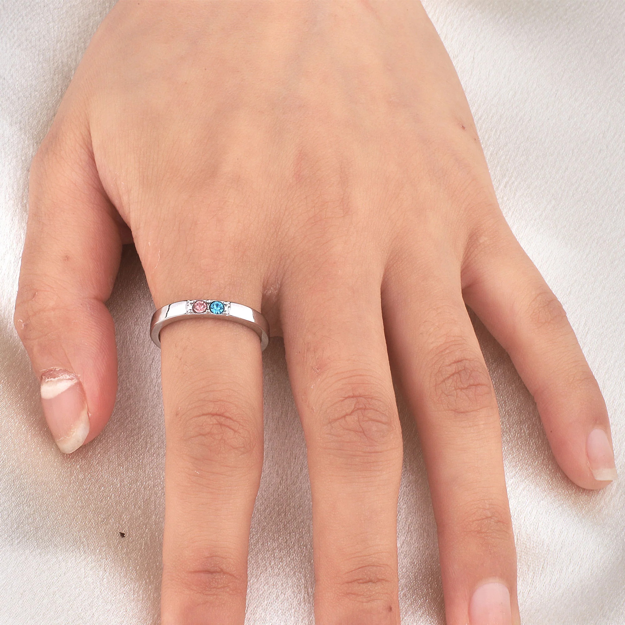 Stackable Birthstones Band Ring