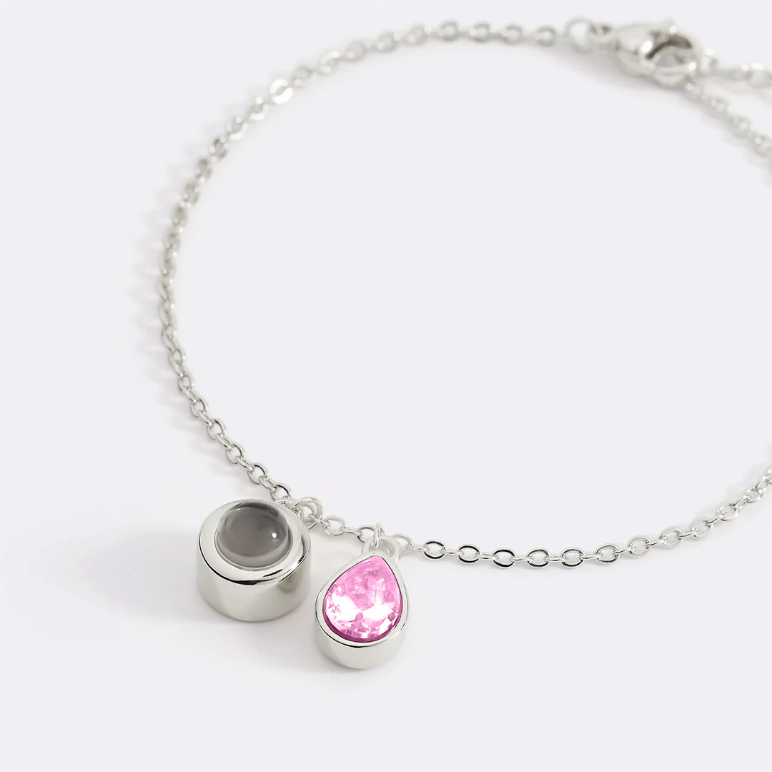 Birthstone Photo Bracelet