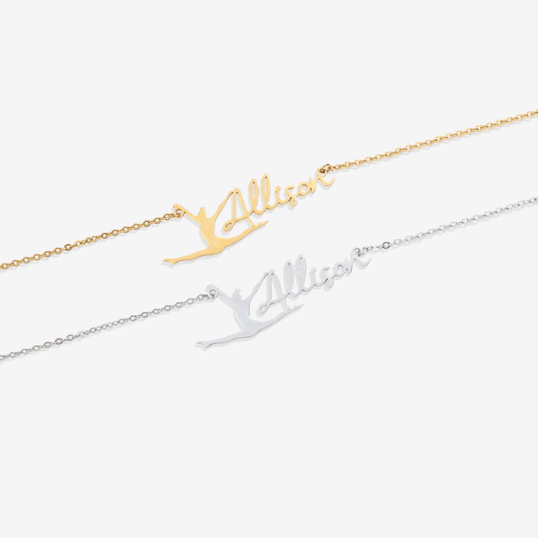 Custom Gymnast Name Pendant