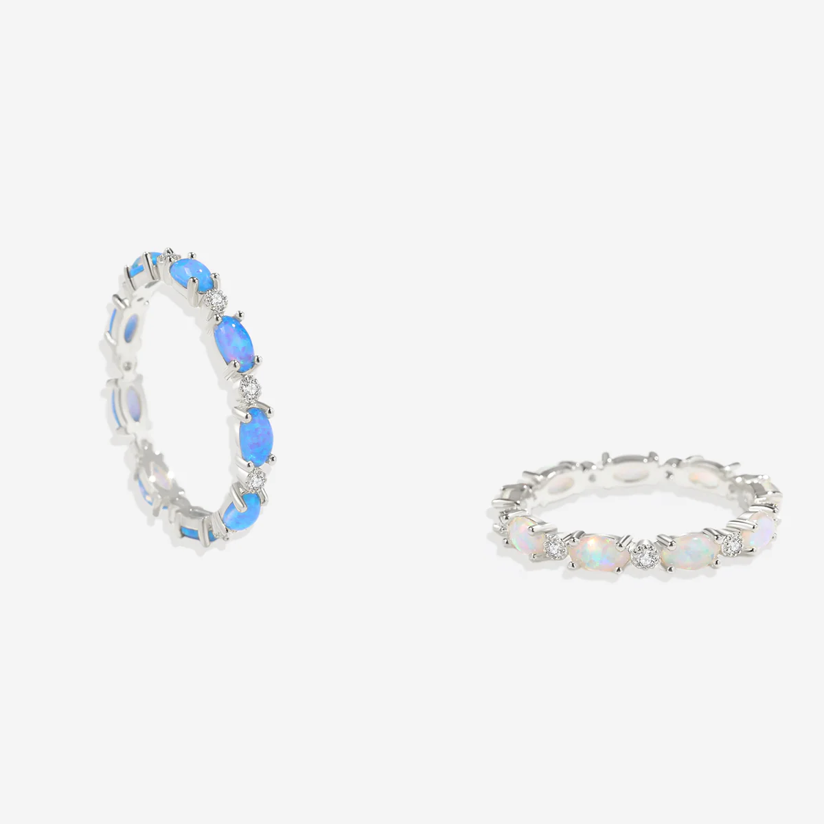 Eternity Fire Opal Ring