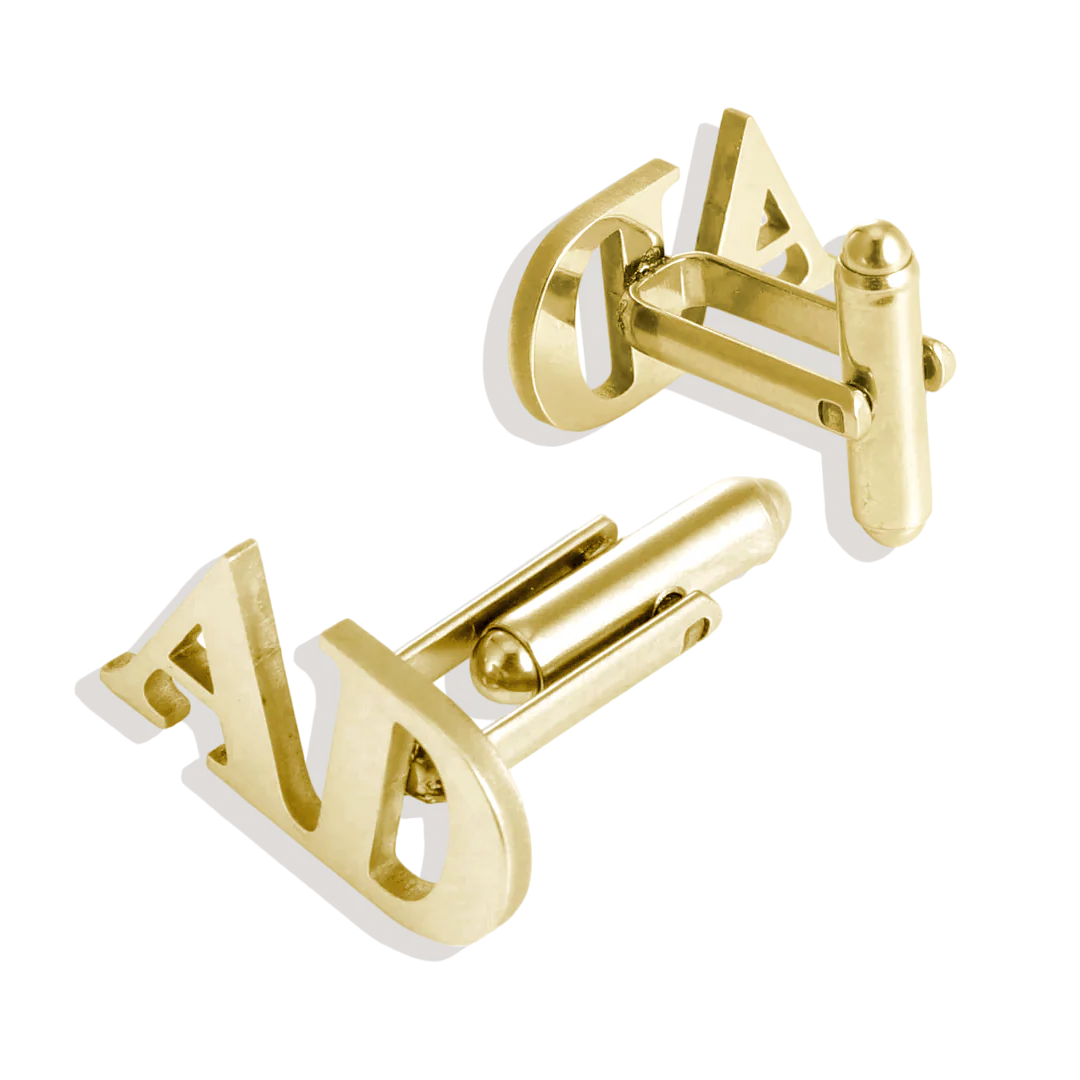 Monogrammed Cufflinks with Initials