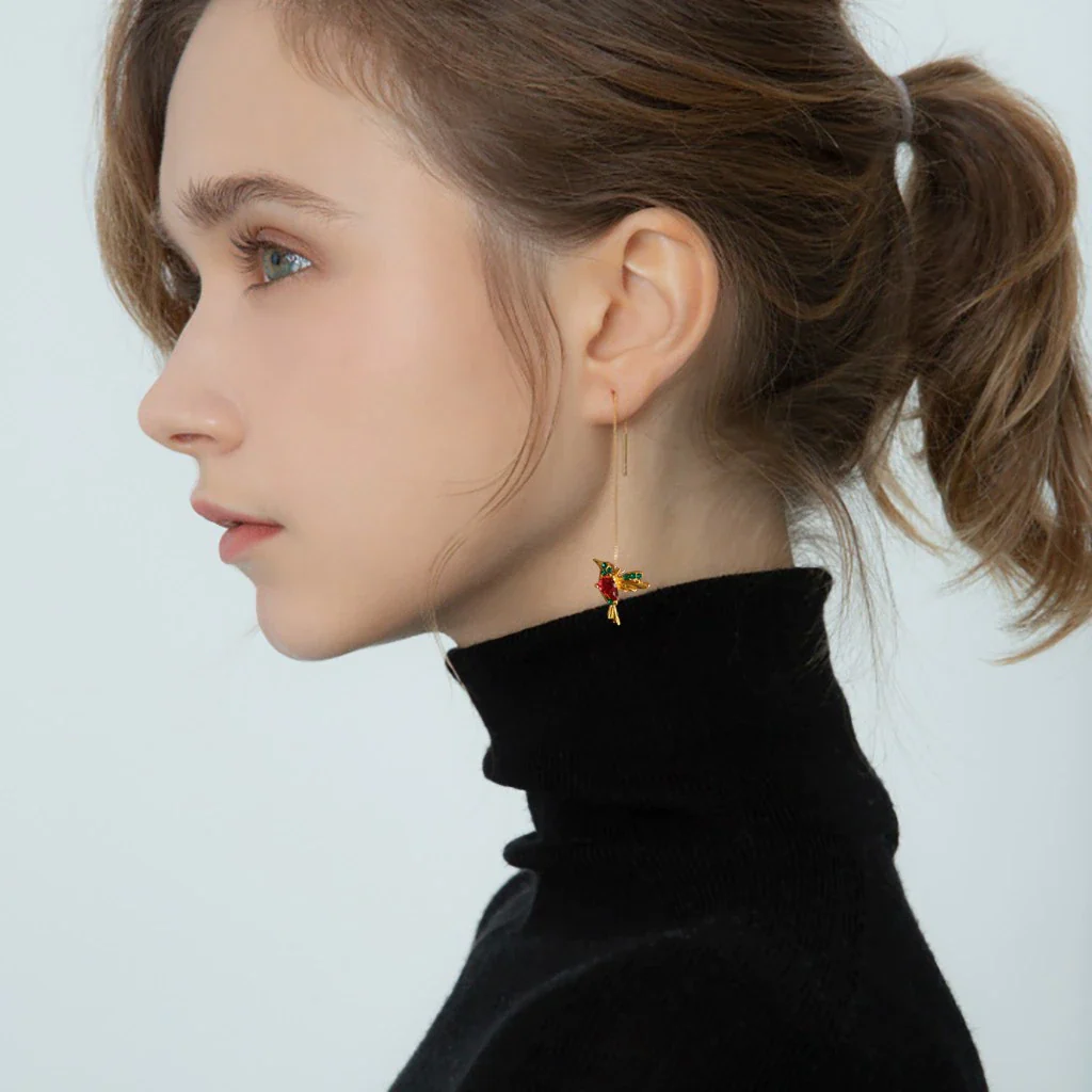 Hummingbird Drop Earrings