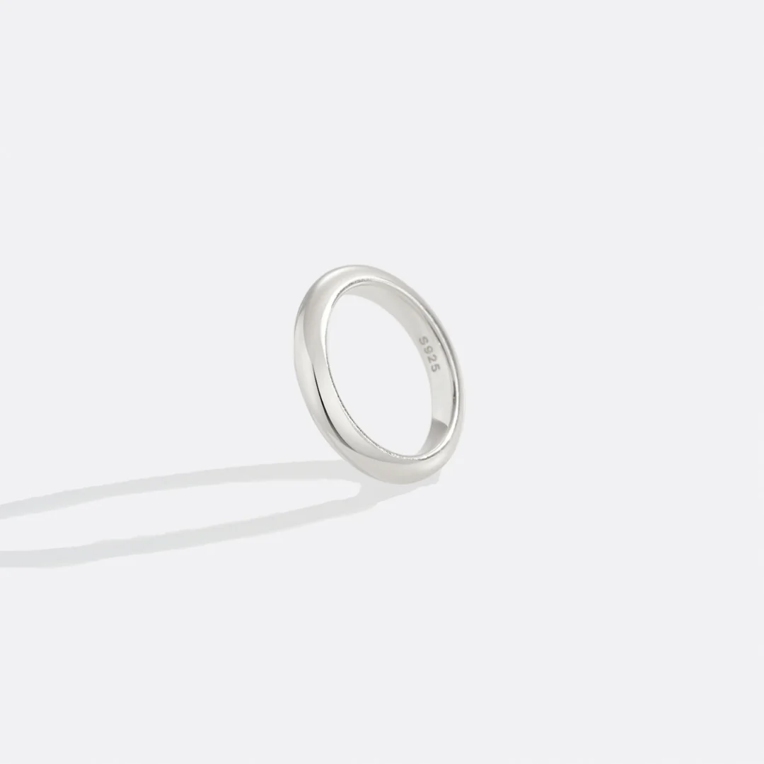 Half Round Band Stacking Ring