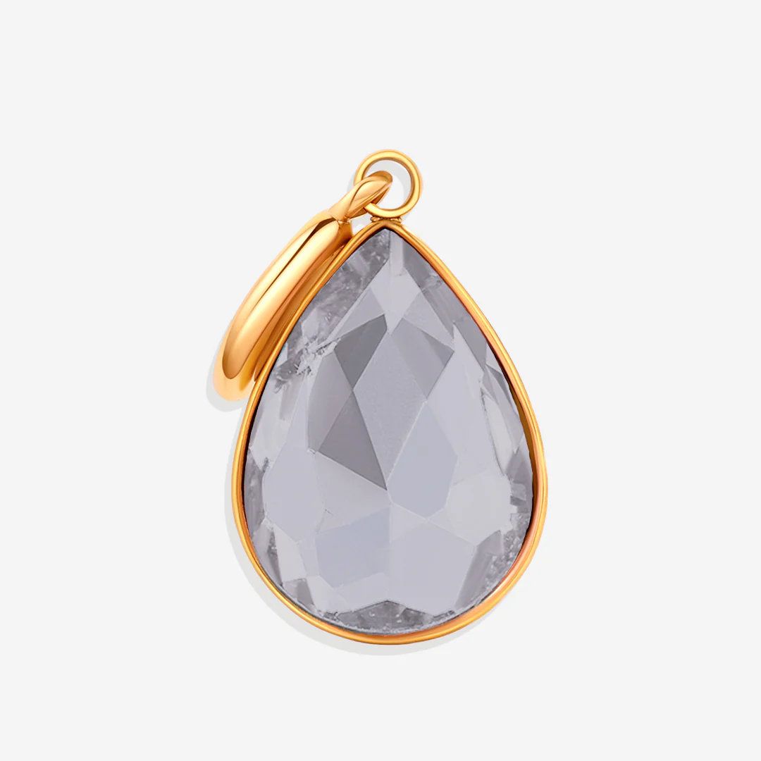 Teardrop Birthstone Charm