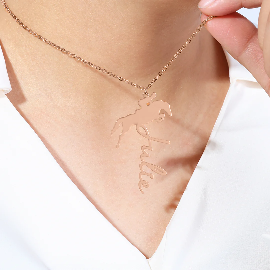 Equestrian Name Necklace