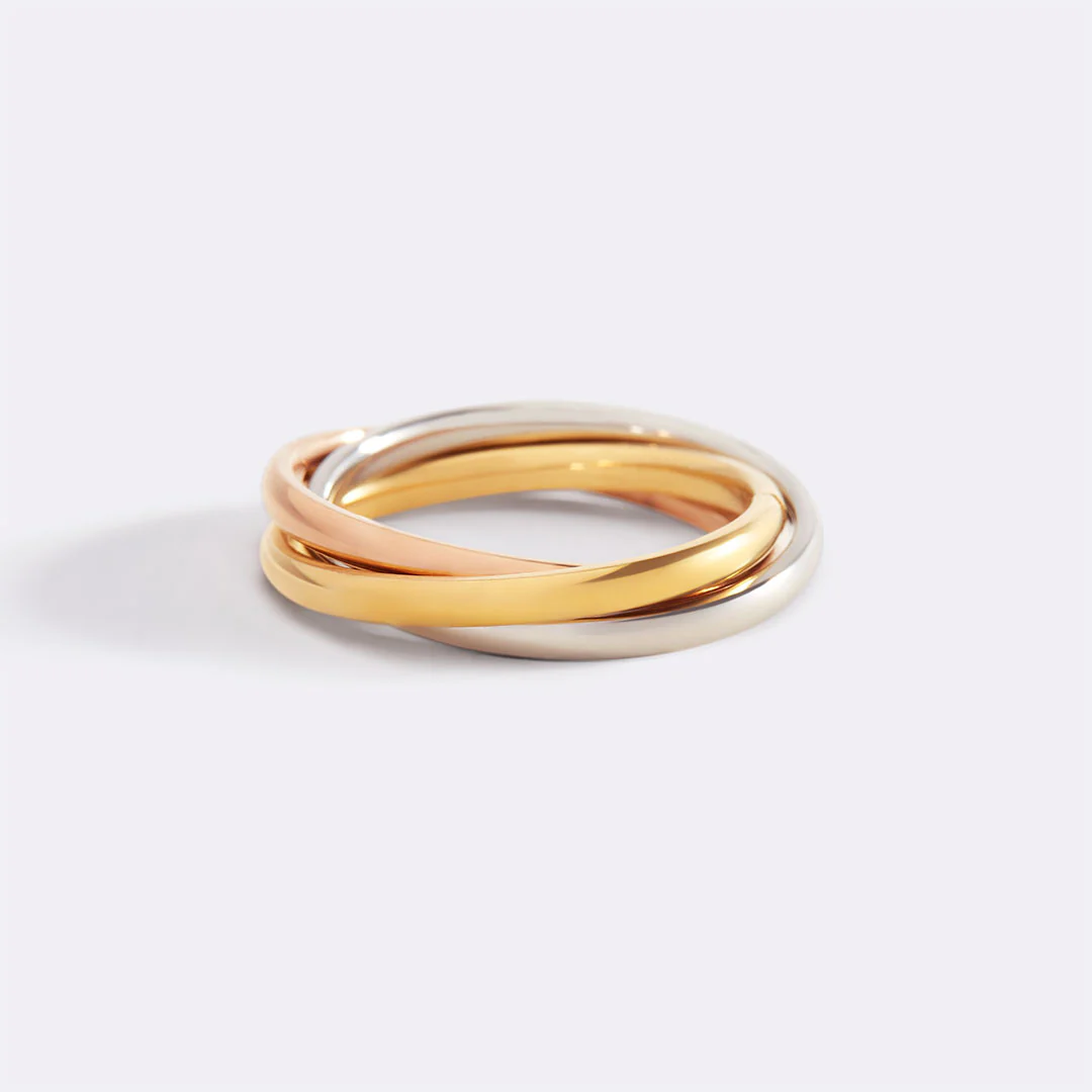 Dainty Interlocking Fidget Ring