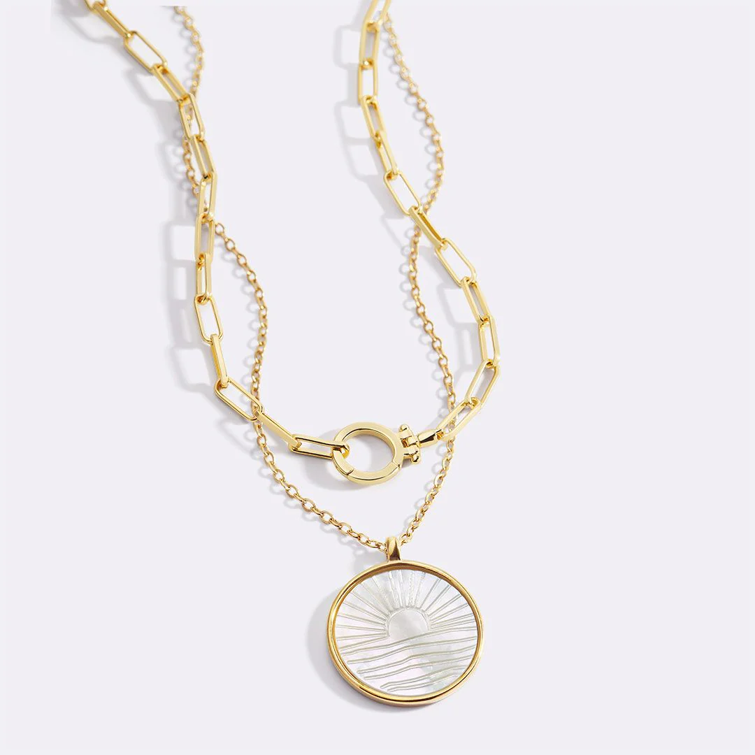 Mint Paperclip Sunrise Layering Set