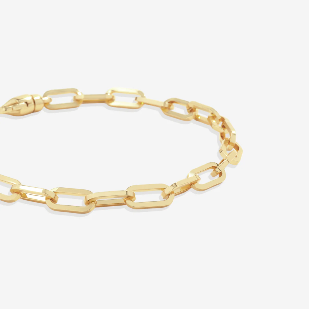 Open Link Paperclip Chain Bracelet
