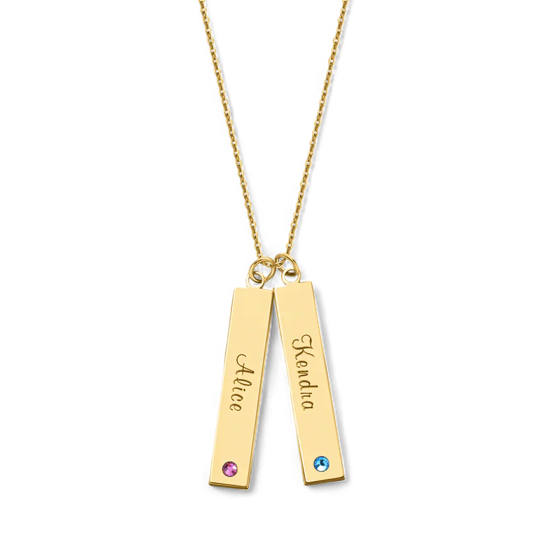 Birthstone Bar Necklace