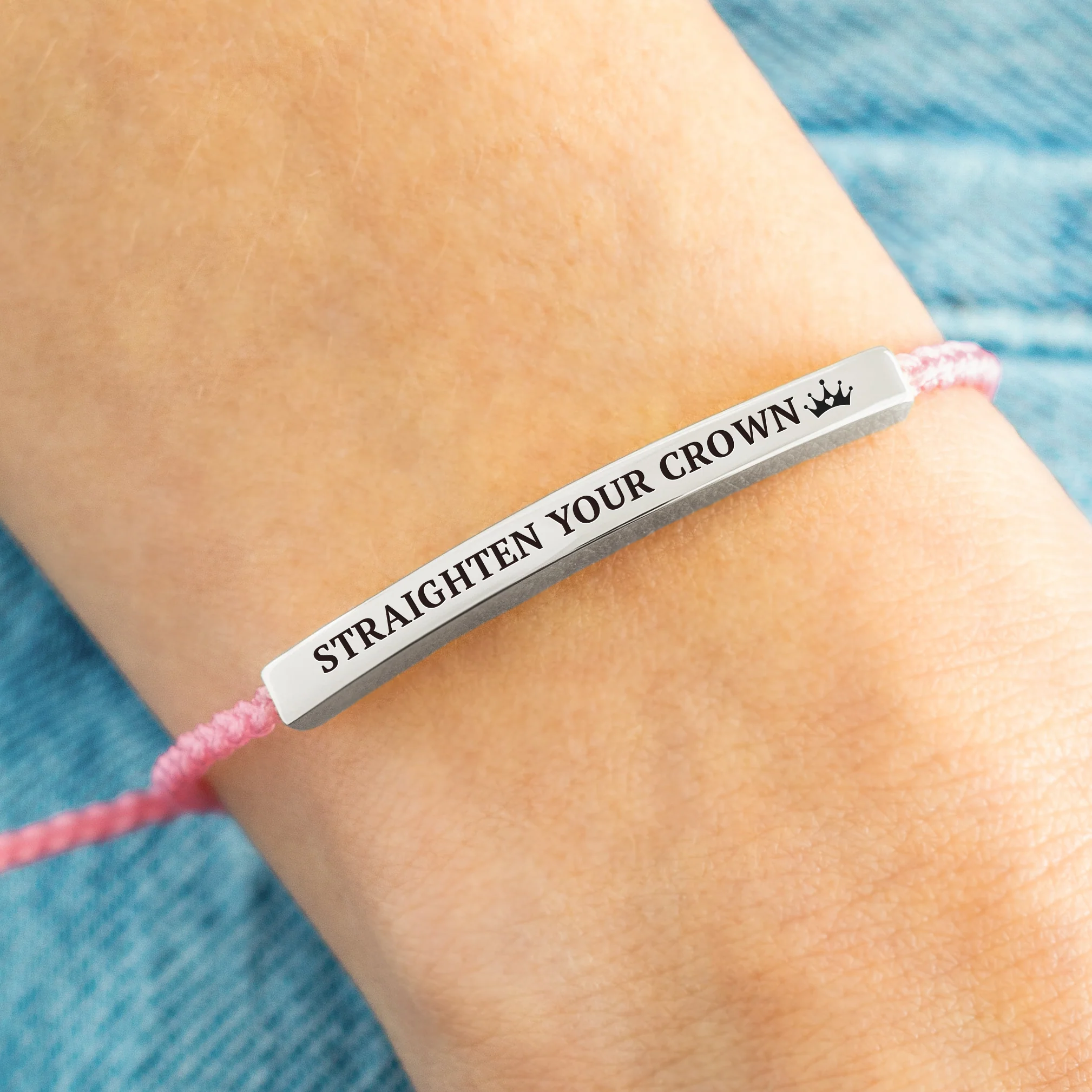 Remember Who You Are and Straighten Your Crown Inspire Bracelet