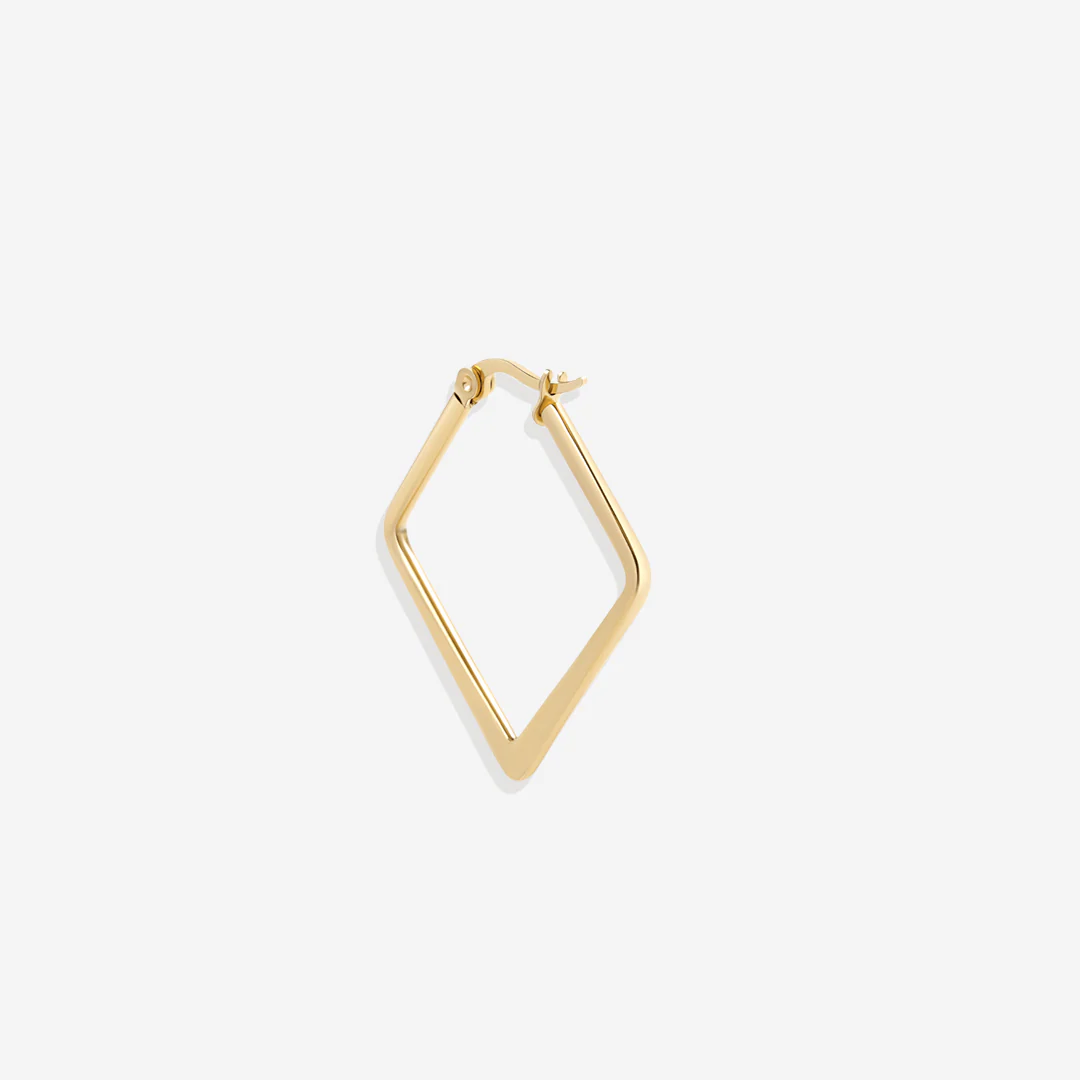 Geometric Girl Boss Hoop Earrings
